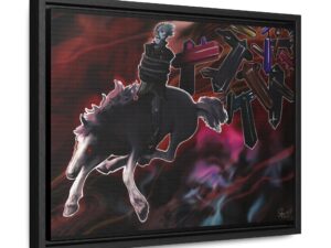 The Rider – Framed Premium Canvas Print