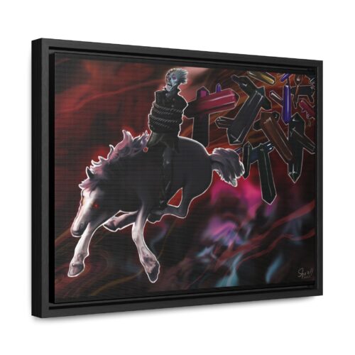 The Rider - Framed Premium Canvas Print