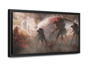 World Encounter – Framed Premium Canvas Print