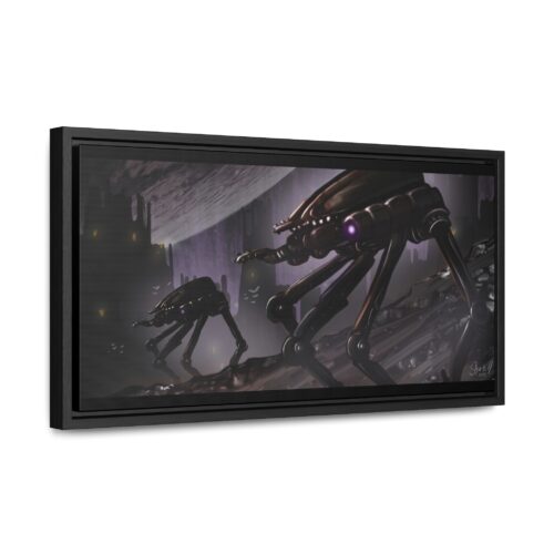 Sentry Patrol - Framed Premium Canvas Print