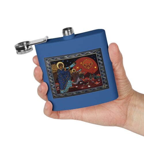 Trumpets of Wormwood - Stainless Steel Flask, 6oz - Image 4