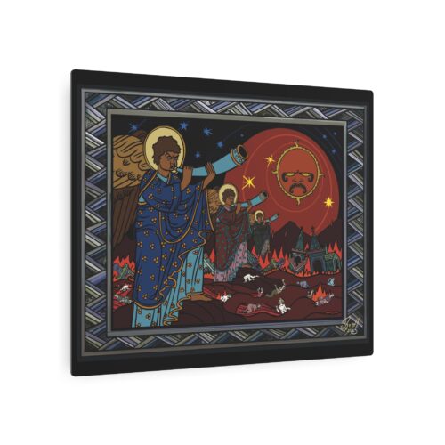 Trumpets of Wormwood - Metal Art Sign