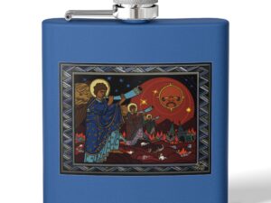 Trumpets of Wormwood – Stainless Steel Flask, 6oz