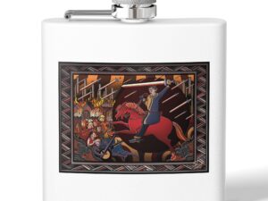 The Spectral Sword – Stainless Steel Flask, 6oz