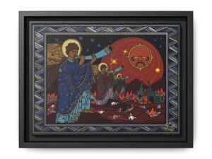 Trumpets of Wormwood – Framed Premium Canvas Print