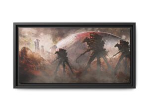 World Encounter – Framed Premium Canvas Print