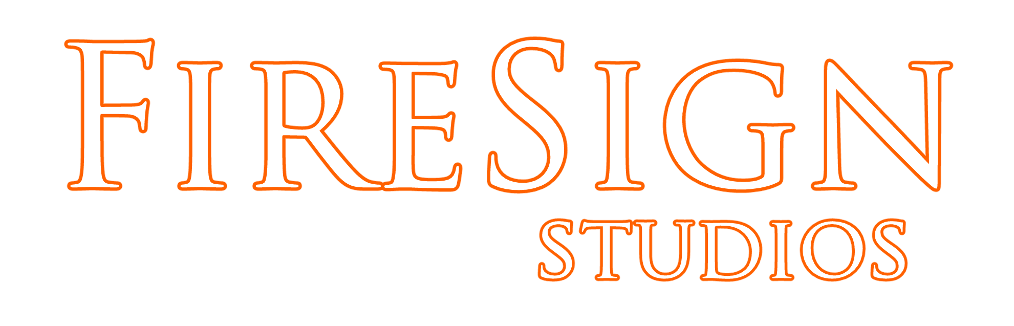 Firesign studios orange white logo