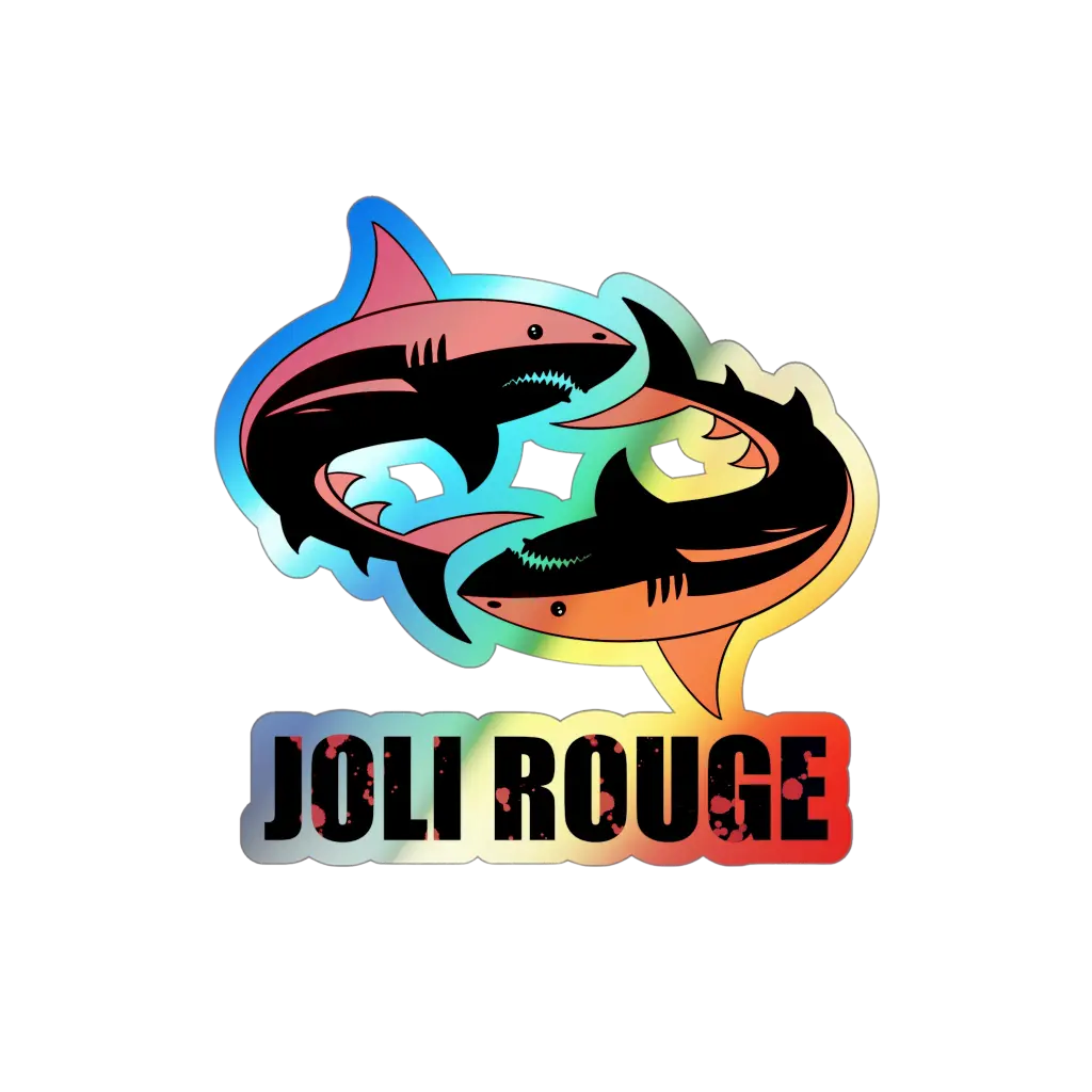 Joli rouge shark sticker